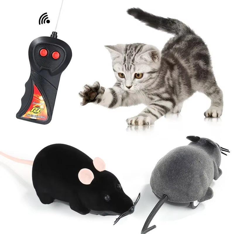 Rat Funny Cat Toy with Remote Control Multicolor Mouse Cute Wireless Controlled Toy Rat Pet Supplies Cat Pet Supplies