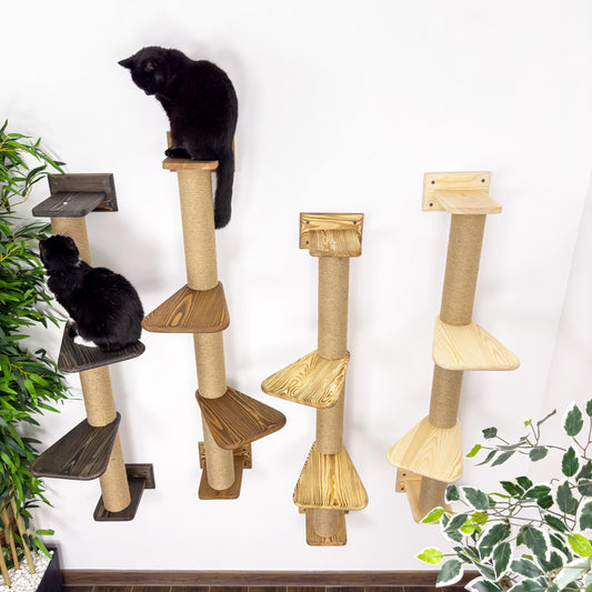 Stock in USA, Scratcher Cat 3 Sections, Cat Shelves, Cat Wall Furniture, Cat Scratching, Cat Tree, Cat Tower, Cat Climbing, Cat Supplies